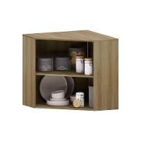 Armário Aéreo Canto Diagonoal 2 Portas Isis Luciane Móveis Avelã-mocca Laca - 2