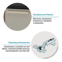 Cozinha Modulada Compacta 4 Peças Com Tampos Isis Luciane Mó Avelã-mocca Laca - 5