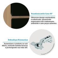 Paneleiro Simples 40cm 2 Portas Slim Luciane Móveis Freijó-preto - 4