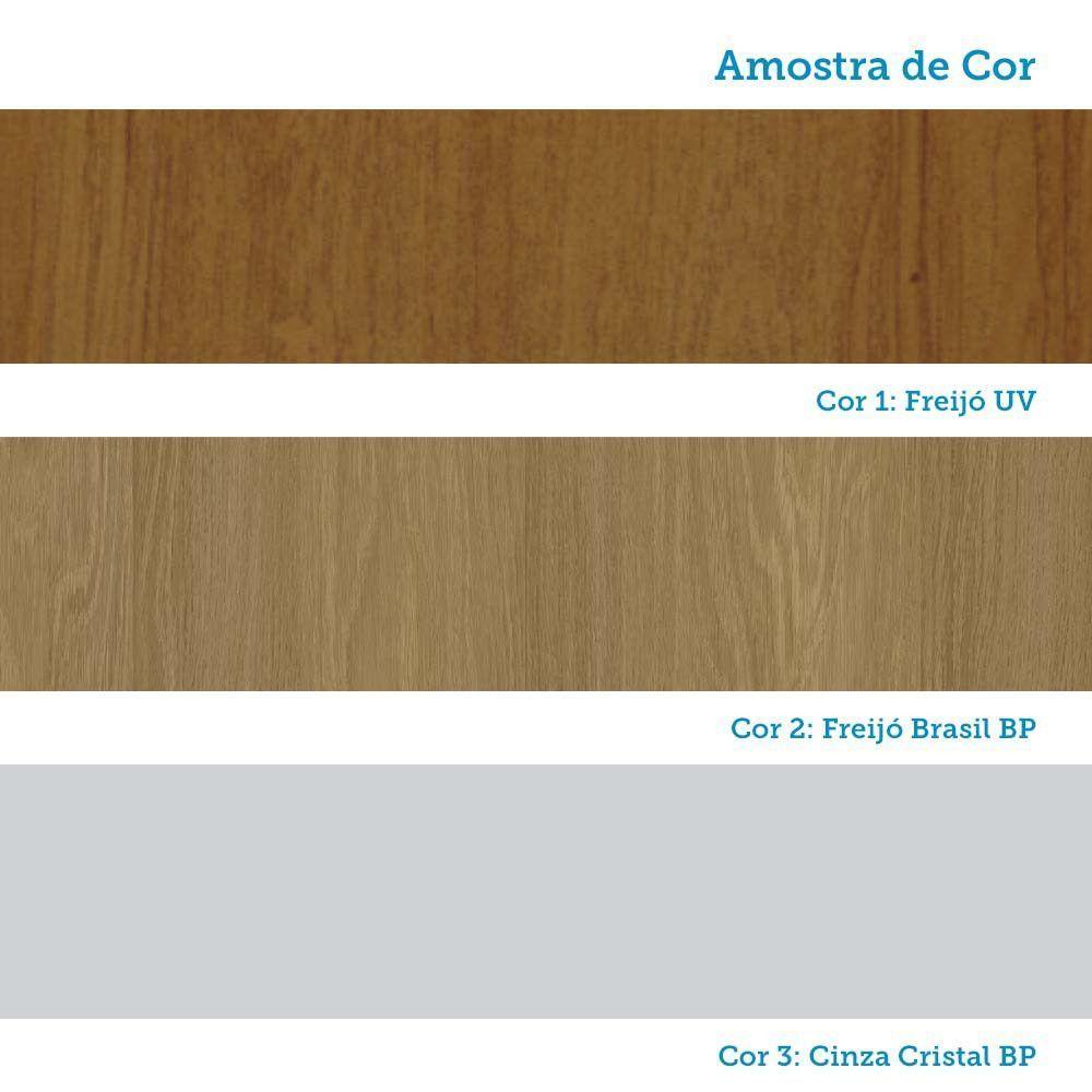 Paneleiro 70cm 4 Portas E 1 Gaveta Com Espaço Torre Quente S Freijó-freijó Brasil-cinza Cristal - 5