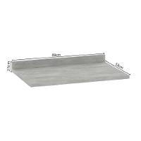 Tampo Para Balcão 80cm Premium Luciane Móveis Concreto - 2