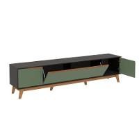 Rack Kappesberg 3 Portas Preto Fosco/verde Oliva 218cm - 7