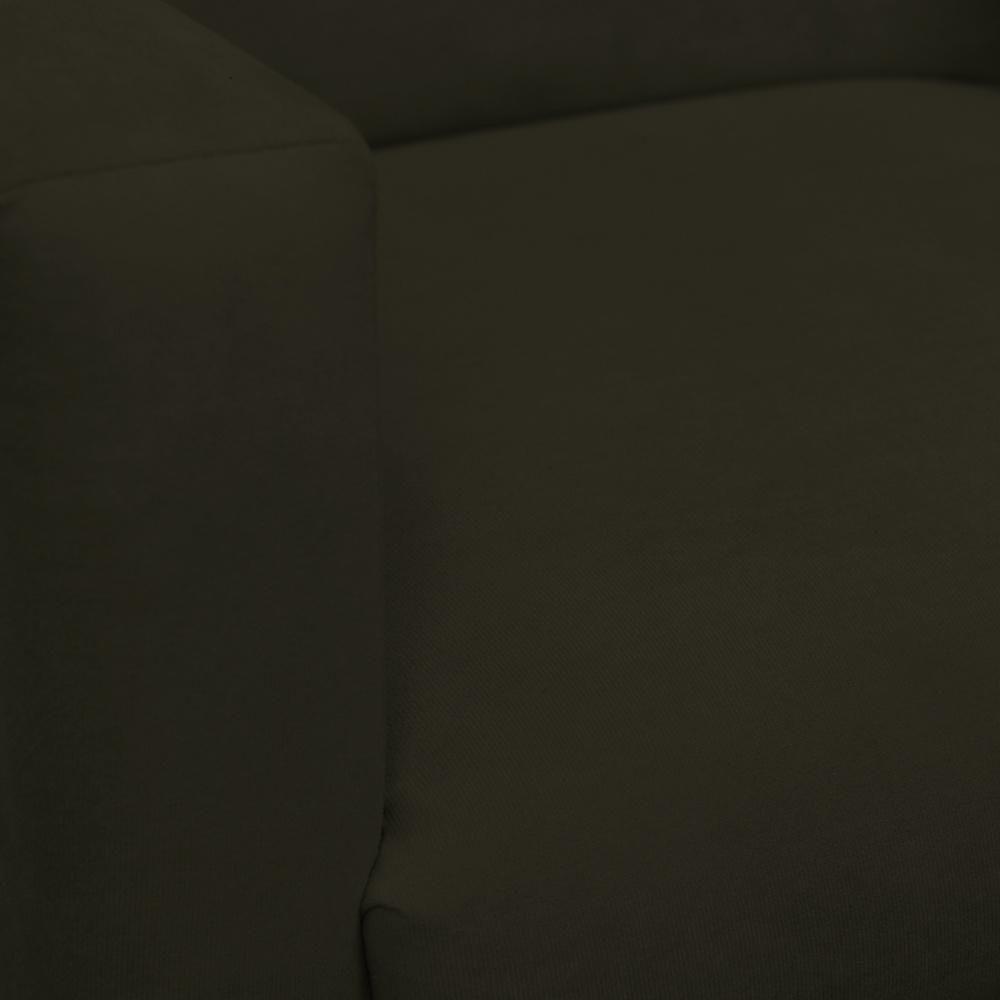 Kit 2 Poltronas Com Puff Redondo Para Sala Nina Marrom - 4