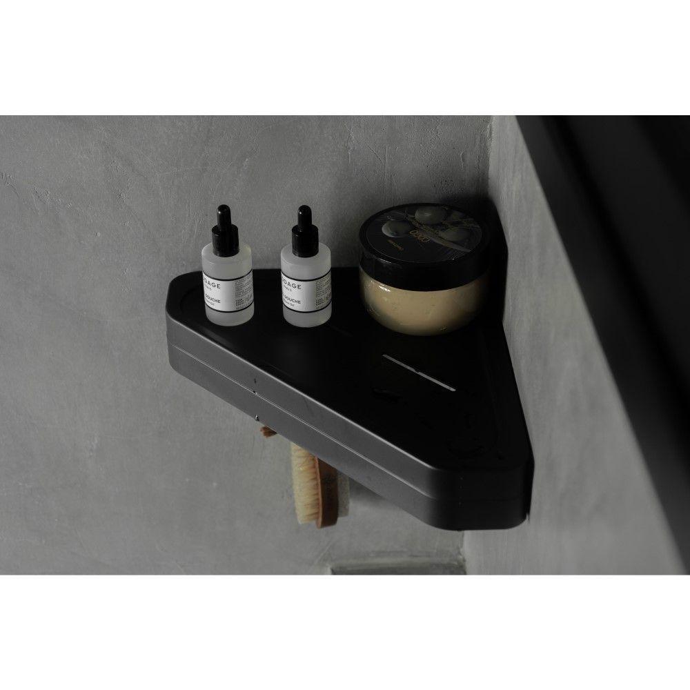 Kit Banheiro 4 Peças Saboneteira + Porta Papel Higiênico + Porta Shampoo + Gancho + Adesivos Bege Ou - 9