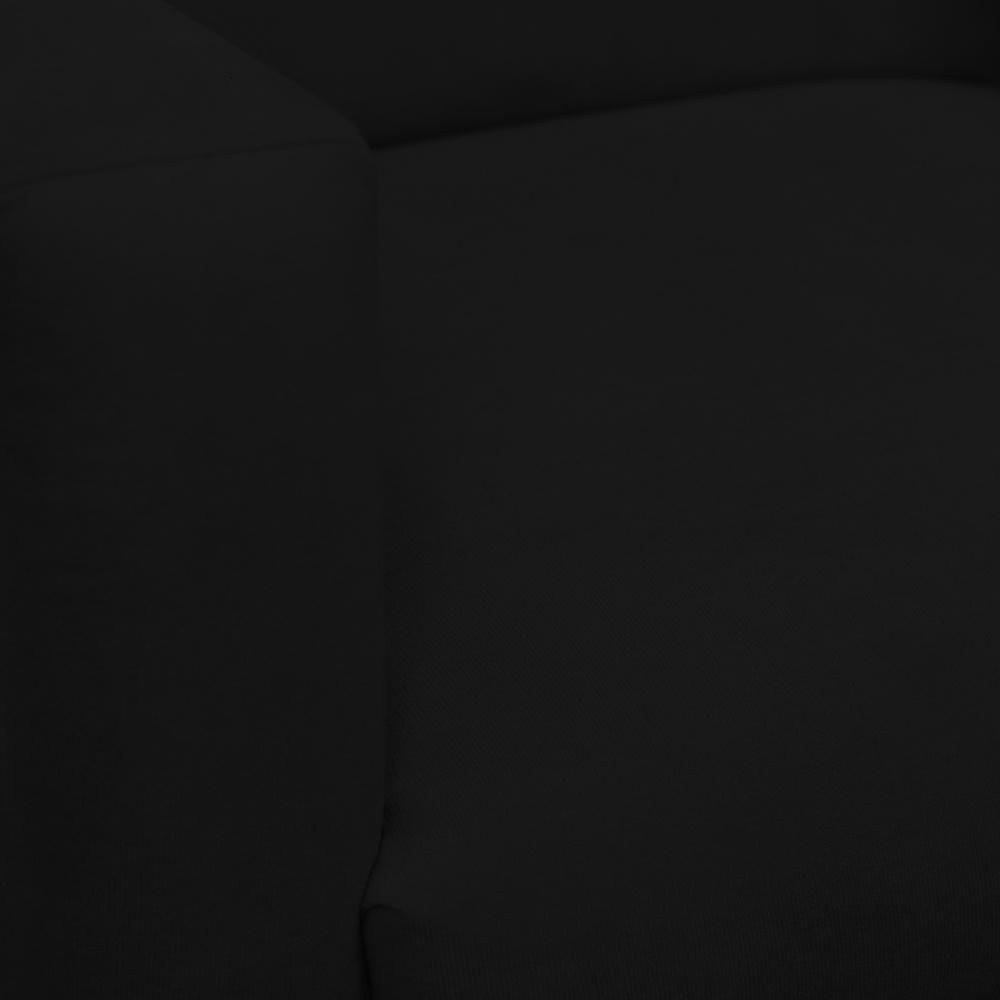 Kit 2 Poltronas Com Puff Redondo Para Sala Nina Preto - 4