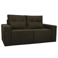 Sofá 1,80 Moderno 2 Lugares Confortável Onix Marrom Escuro - 1