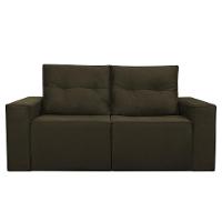 Sofá 1,80 Moderno 2 Lugares Confortável Onix Marrom Escuro - 2