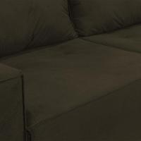 Sofá 1,80 Moderno 2 Lugares Confortável Onix Marrom Escuro