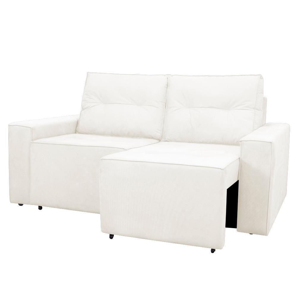 Sofá Retrátil 2 Lugares 1,80 Confortável Polo Bege - 4