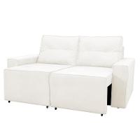 Sofá Retrátil 2 Lugares 1,80 Confortável Polo Bege - 1