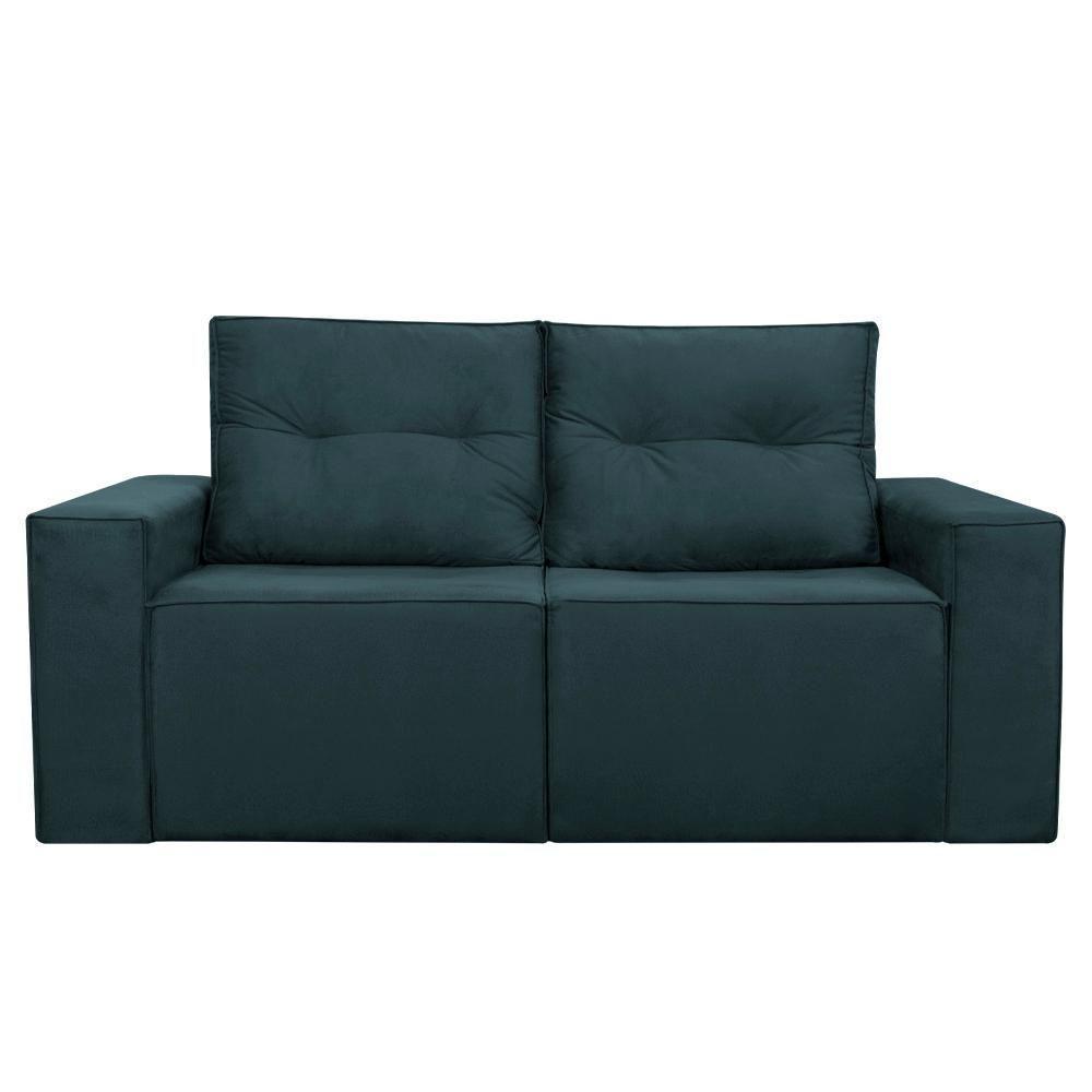Sofá 1,80 Moderno 2 Lugares Confortável Onix Azul Marinho - 2