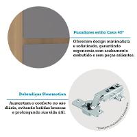 Paneleiro Duplo 70cm 4 Portas Slim Luciane Móveis Freijó-cinza Puro - 3