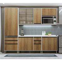 Cozinha Modulada Completa 5 Peças 270cm Com Vidro Reflecta E Pátina Ff-avelã Ff - 1