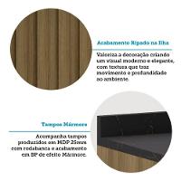 Cozinha Modulada Com Bancada Completa 6 Peças Com Tampos E S Avelã-mocca Laca - 8