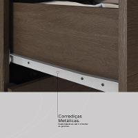 Guarda Roupa Solteiro 4 Portas E 2 Gavetas Toledo - Ébano Touch - 7