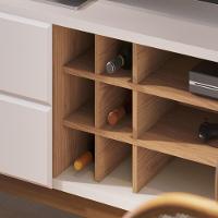 Rack Bancada 2 Portas Chanfradas Noronha - Freijó Off White Matte - 7