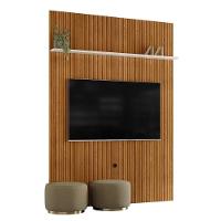 Painel Piso-teto 1 Prateleira New Interlagos - Cinamomo Off White - 7