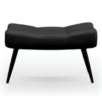 Kit Poltrona E Puff Para Sala De Estar Com Almofada E Pés Palito Lord Facto Dunas Preto - Ibiza - 9