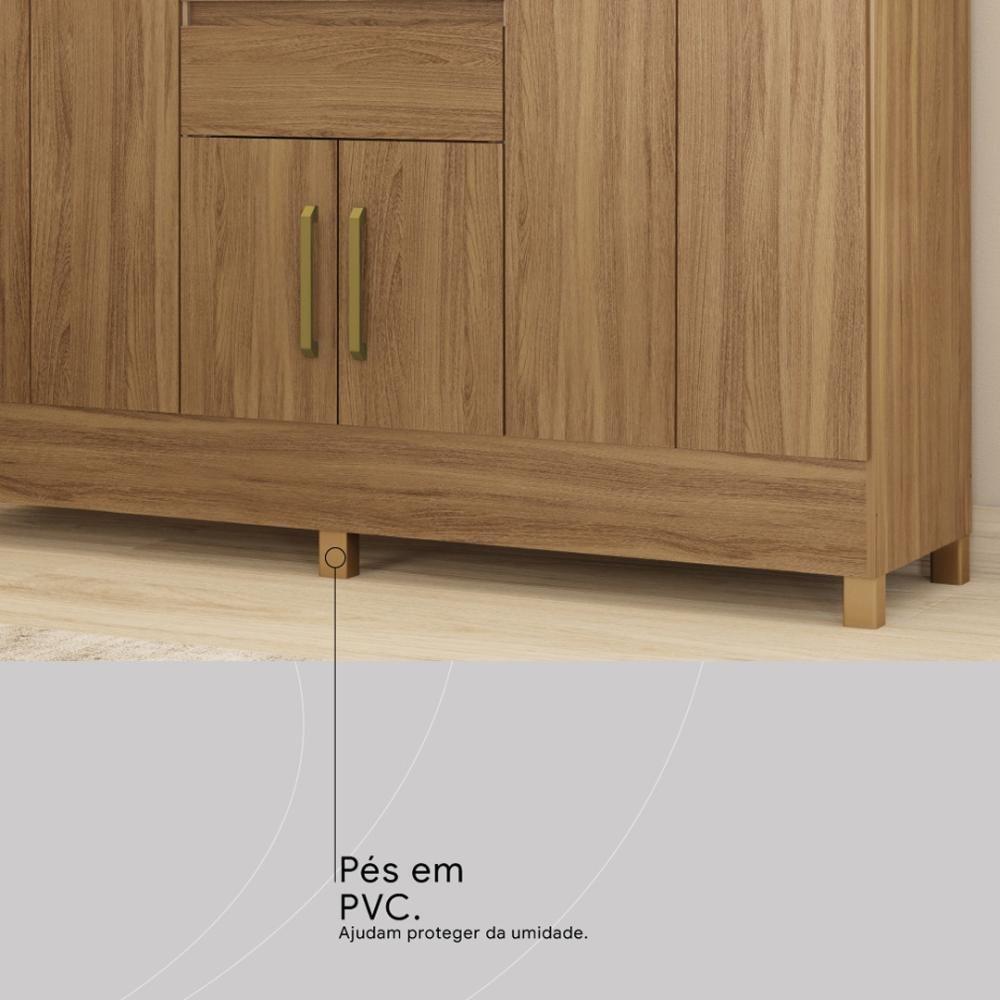 Guarda Roupa Casal 8 Portas Com Espelho E 2 Gavetas Paranaguá - Amêndola Touch - 2