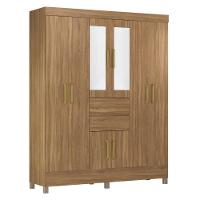 Guarda Roupa Casal 8 Portas Com Espelho E 2 Gavetas Paranaguá - Amêndola Touch - 3