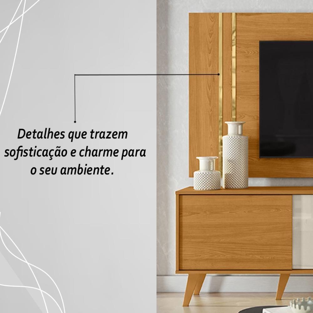 Rack Bancada E Painel Para Tv De 60 Polegadas Cronos - Cinamomo Off White - 7