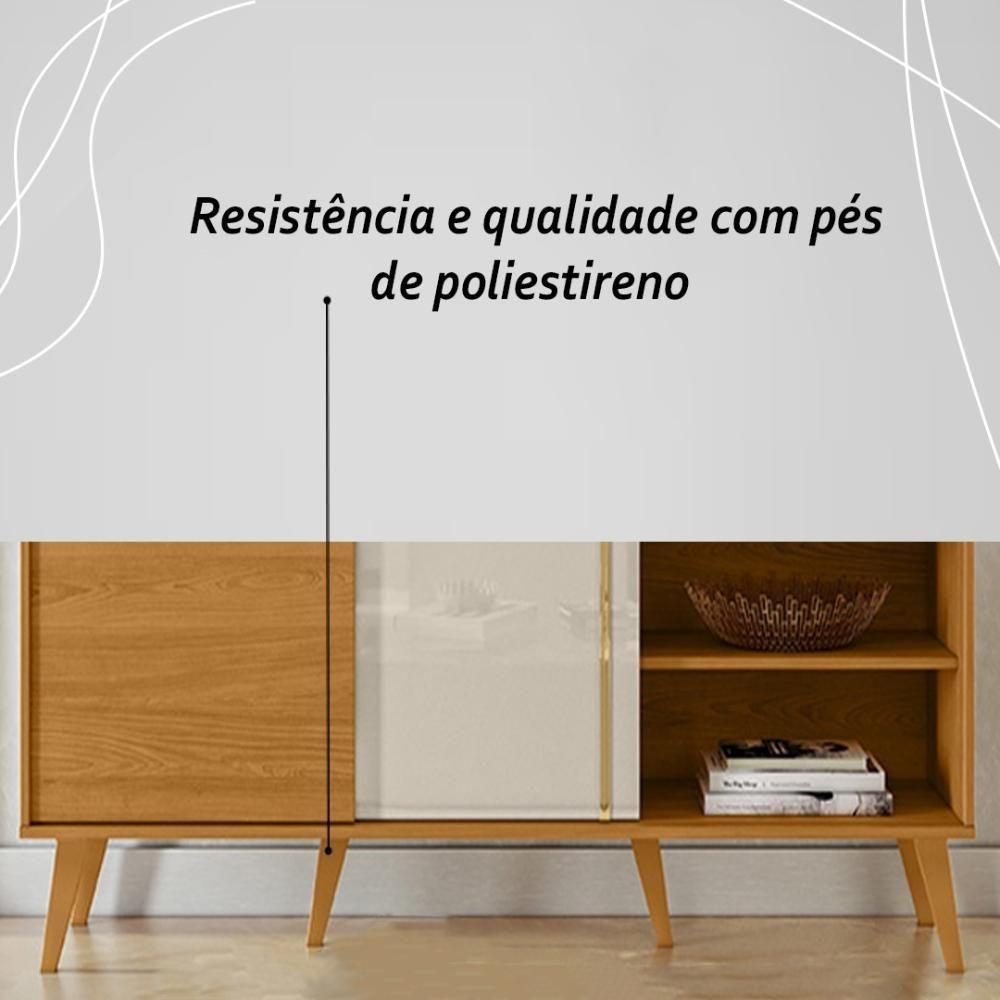 Rack Bancada E Painel Para Tv De 60 Polegadas Cronos - Cinamomo Off White - 8