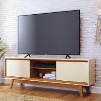 Rack Bancada 2 Portas Tvs Até 65 Polegadas Atlas - Cinamomo Off White - 1