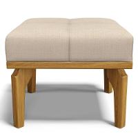 Poltrona De Amamentação Balanço E Puff Base De Madeira Brenda G05 Linho Creme - Mpozenato - 9