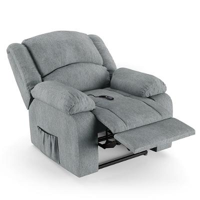 Poltrona Do Papai Reclinável Pietra Controle Power Elétrico Usb Fh9 Linho Cinza - Mpozenato