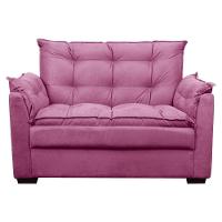 Sofá Confortável 1,40 Pequeno Compacto Small Rosa - 2