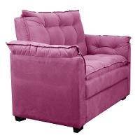 Sofá Confortável 1,40 Pequeno Compacto Small Rosa - 3