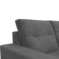 Sofá Retrátil 2 Lugares 1,80 Confortável Polo Cinza - 8