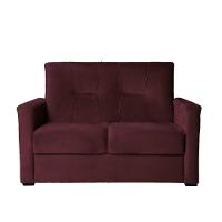 Sofá Pequeno 2 Lugares 1,35 Porta Controle No Braço Alice Marsala