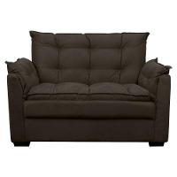 Sofá Confortável 1,40 Pequeno Compacto Small Marrom Escuro - 2