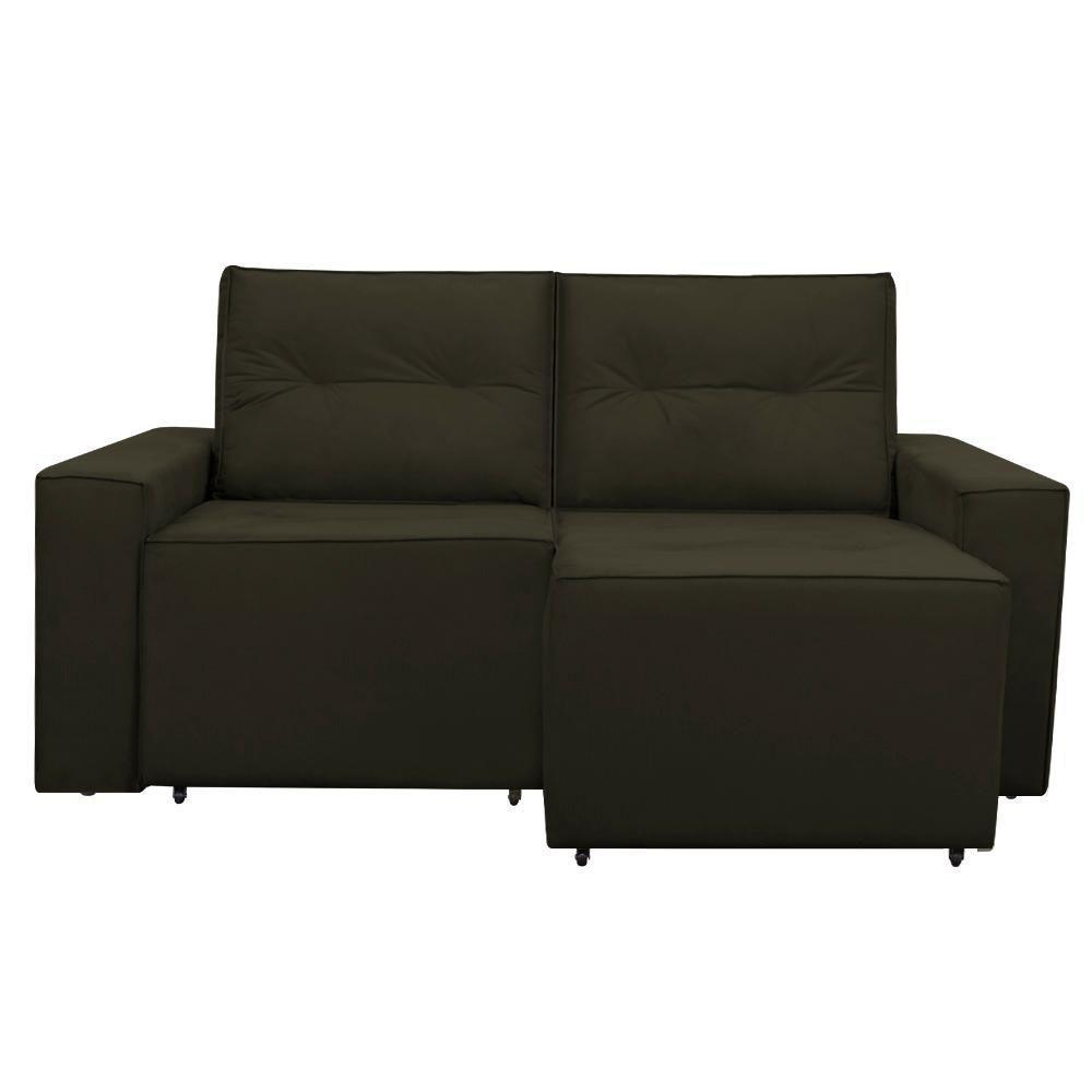 Sofá Retrátil 2 Lugares 1,80 Confortável Polo Marrom - 7