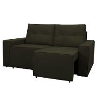 Sofá Retrátil 2 Lugares 1,80 Confortável Polo Marrom - 1