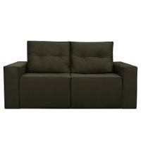 Sofá Retrátil 2 Lugares 1,80 Confortável Polo Marrom