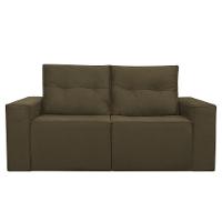 Sofá 1,80 Moderno 2 Lugares Confortável Onix Claro Marrom Claro - 2