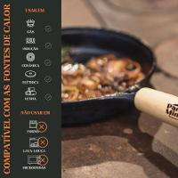 Frigideira Tradição 22 Cm 1,2 L Em Ferro Fundido E Cabo De Madeira Panela Mineira - 3