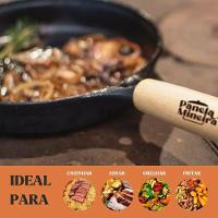 Frigideira Tradição 22 Cm 1,2 L Em Ferro Fundido E Cabo De Madeira Panela Mineira - 5