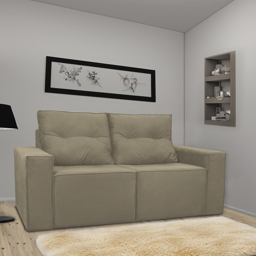 Sofá 1,80 Moderno 2 Lugares Confortável Onix Cappuccino - 7