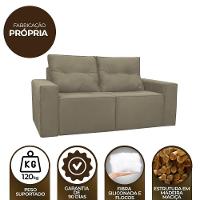 Sofá 1,80 Moderno 2 Lugares Confortável Onix Cappuccino - 2