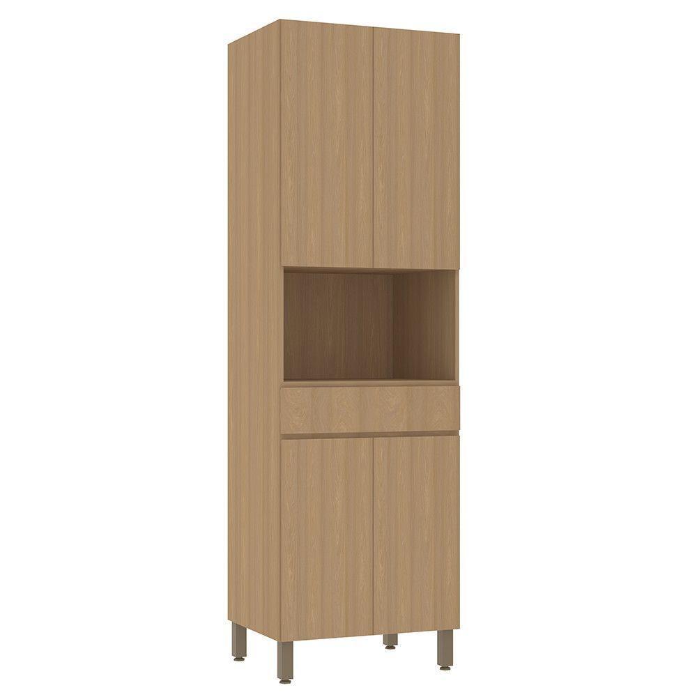 Paneleiro 70cm 4 Portas E 1 Gaveta Com Espaço Para Micro-ond Freijó-freijó Brasil - 1