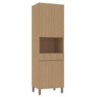 Paneleiro 70cm 4 Portas E 1 Gaveta Com Espaço Para Micro-ond Freijó-freijó Brasil - 1