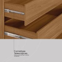 Guarda Roupa Casal 4 Portas Com Espelho E 4 Gavetas Florida - Amêndola Touch Off White - 6