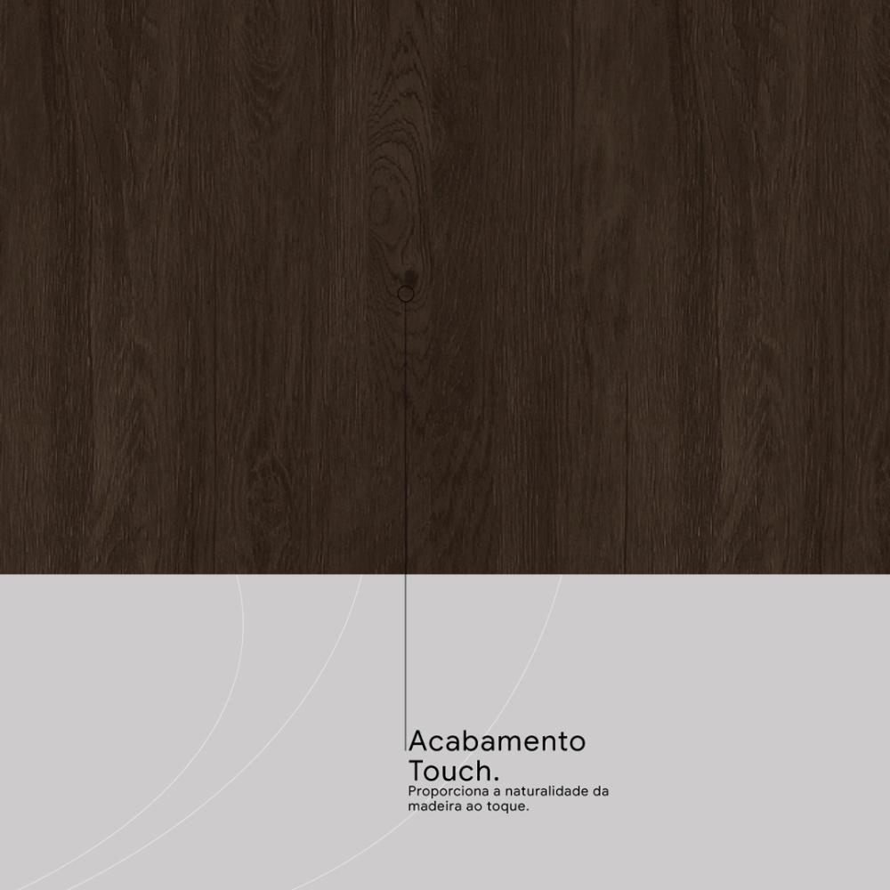 Guarda Roupa Casal 8 Portas E 2 Gavetas Paranaguá - Ébano Touch - 5