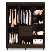 Guarda Roupa Casal 8 Portas E 2 Gavetas Paranaguá - Ébano Touch - 3