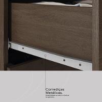 Guarda Roupa Casal 8 Portas E 2 Gavetas Paranaguá - Ébano Touch - 7