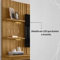 Painel Bancada Suspensa Com Led 3 Portas Atena - Cumaru Cumaru - 3