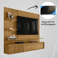 Painel Bancada Suspensa Com Led 3 Portas Atena - Cumaru Cumaru